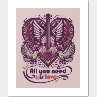 Beatles all you need is love t-shirt, mug, artprints etc Posters and Art